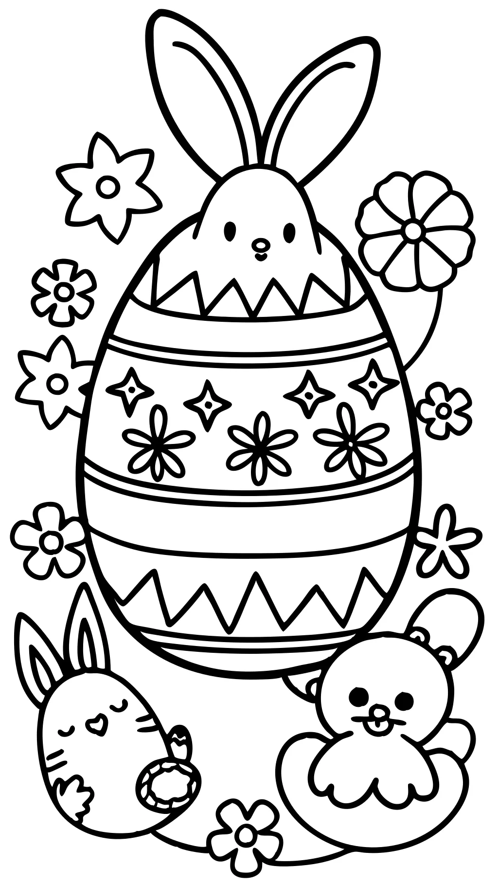 free coloring easter pages